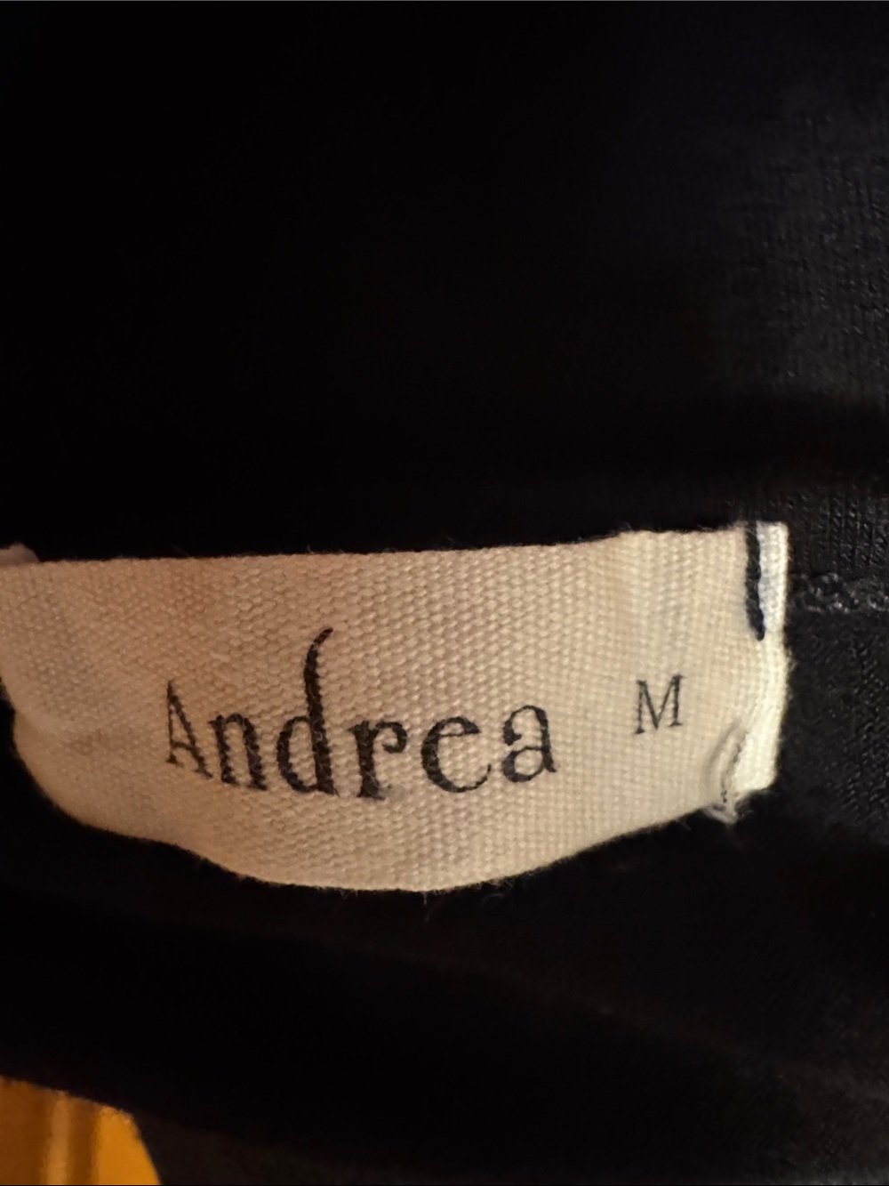 ANDREA FENZI Black Sleeveless Tank with Red Front Panels - Picture 5 of 5
